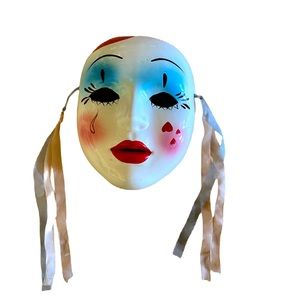 Mardi Gras Ceramic Mask